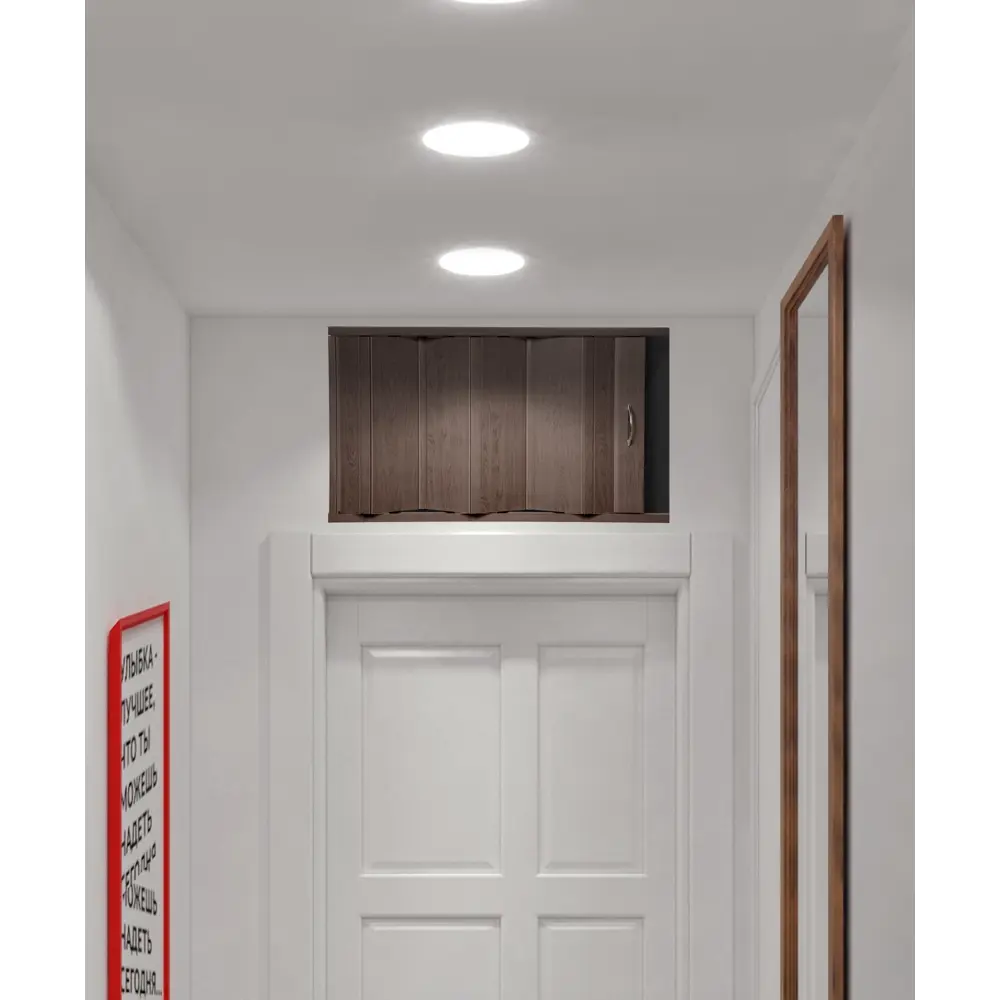 Дверь ПВХ антресольная 50x82 см цвет венге РЕМСТРОЙПЛАСТ STLM-2181659 - Вид №4