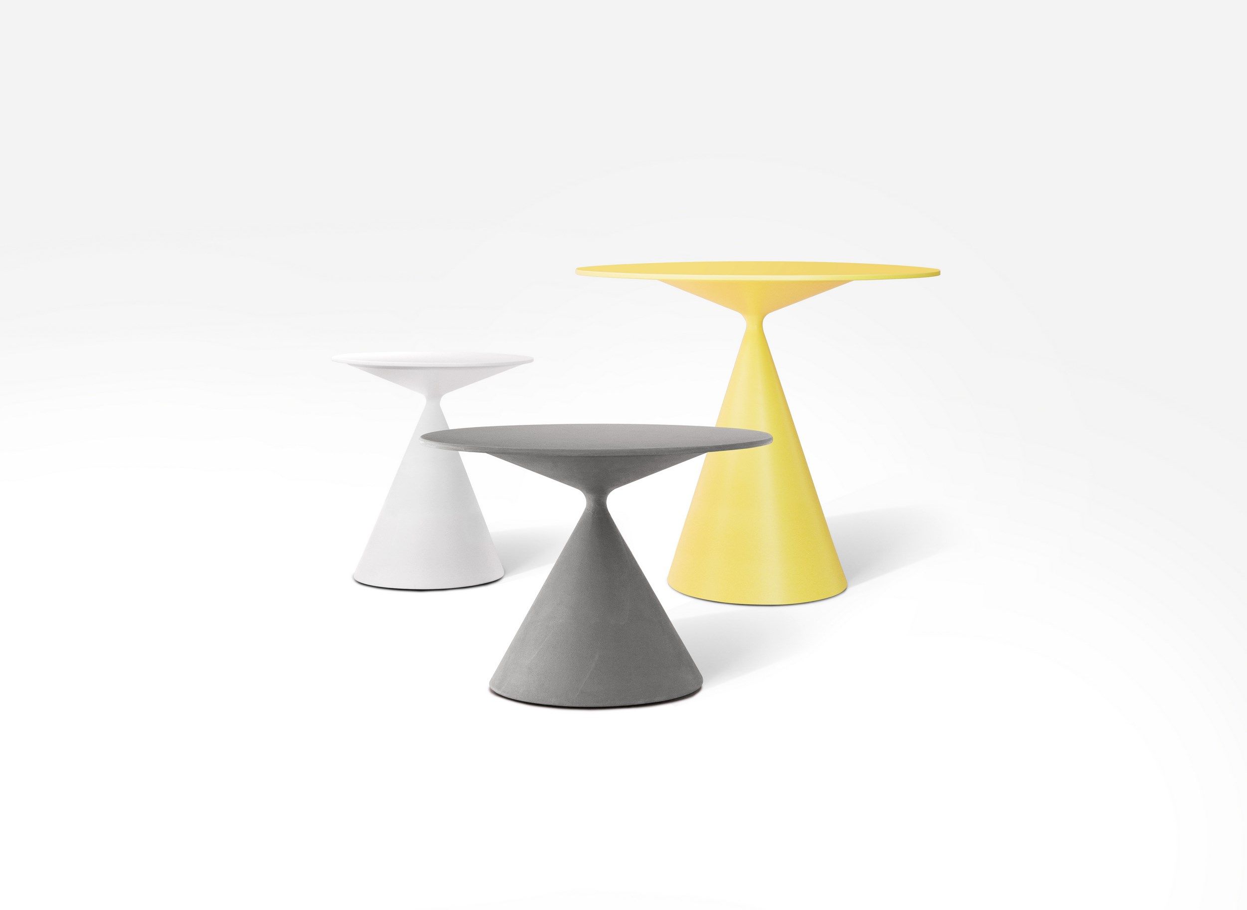 Круглый журнальный столик из полиуретана Desalto глина ARCH-00101622 - Вид №1