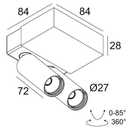 Регулируемый светодиодный прожектор Deltalight Spy ARCH-00103867 - Вид №7