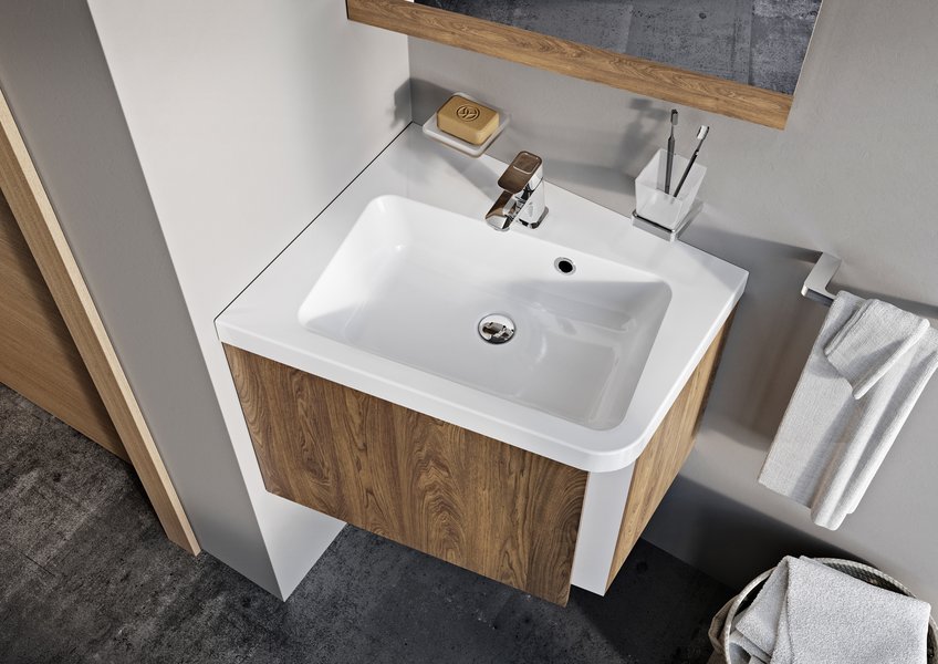 Тумба под умывальник SD 10° 550 R серая Ravak X000000743 - Вид №4