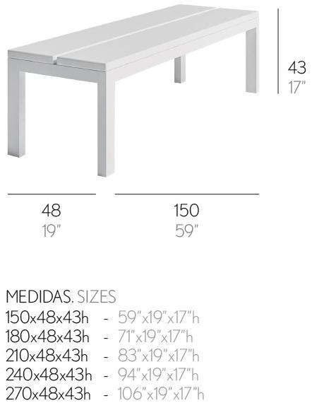 GANDIABLASCO Садовая скамейка Na xemena sun-id-1464279 - Вид №3
