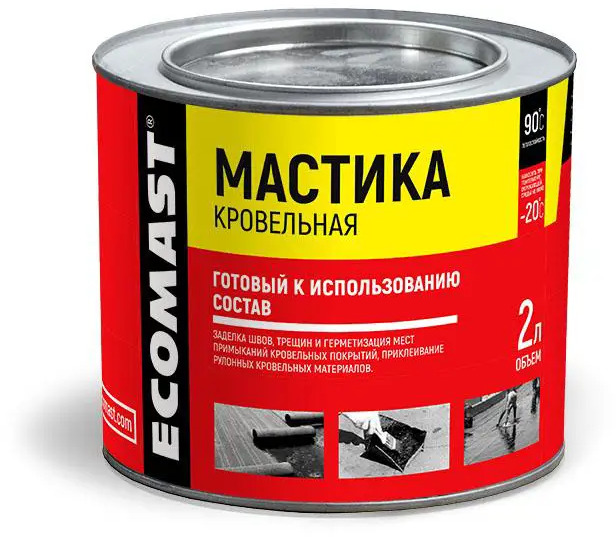 90378832 Мастика кровельная Ecomast 2л STLM-1018885