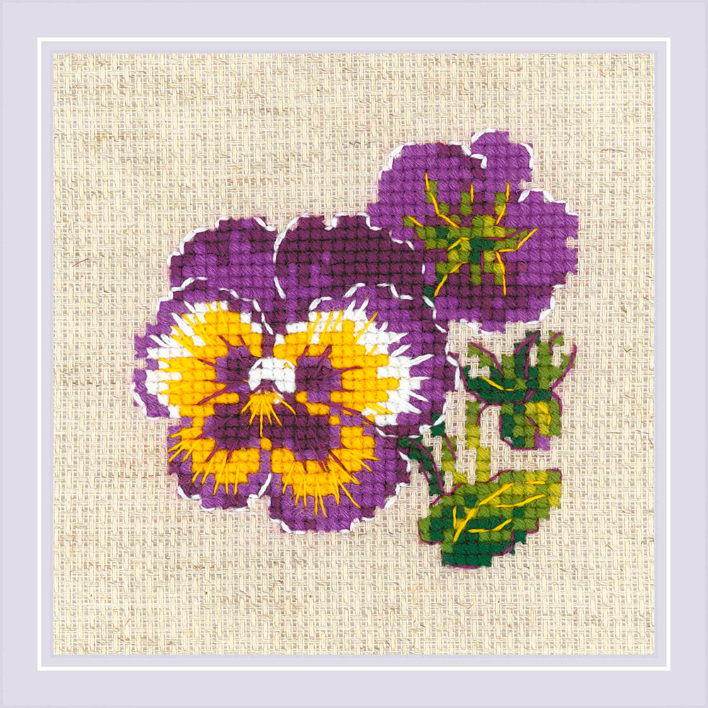 1857 Набор для вышивания Пара анюток 13 х 13 см RIOLIS Сотвори Сама 