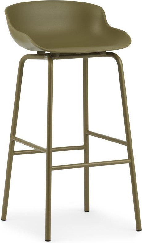 604067 Барный стул 75 см Steel Olive Normann Copenhagen Hyg 
