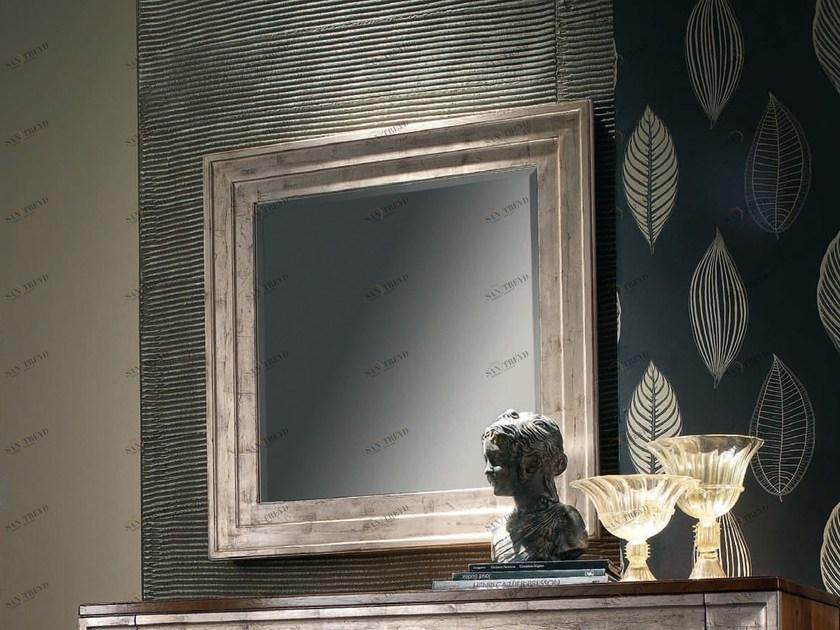 Cantiero Зеркало настенное прямоугольное сусальное серебро в раме Étoile night Et010-ar