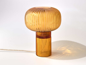 Настольная лампа из дутого стекла