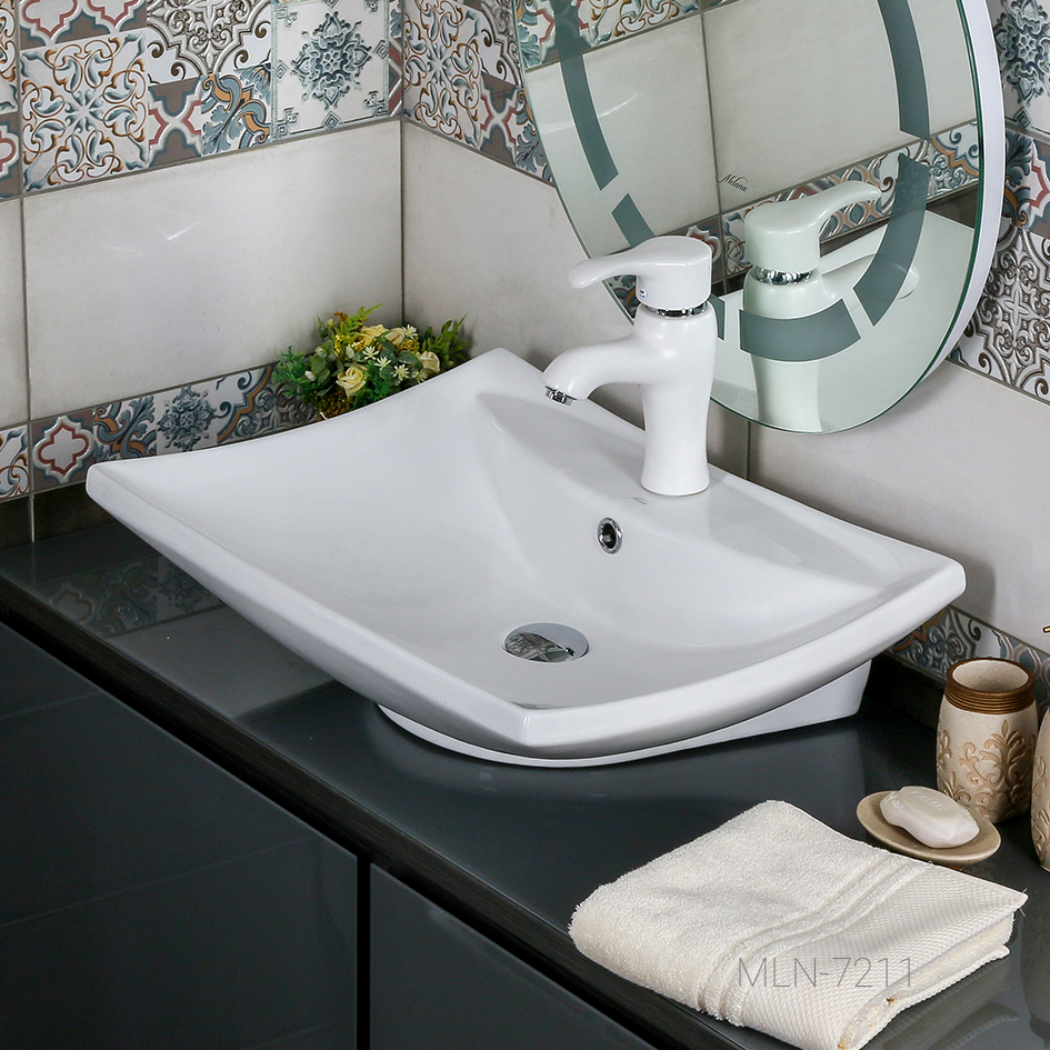 Накладная раковина melana mln-7211 7211-805