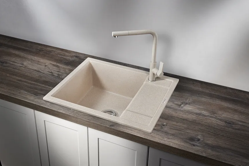 6002, ПИРИТ, кухонная мойка, кварц GRANULA 6002-ST138