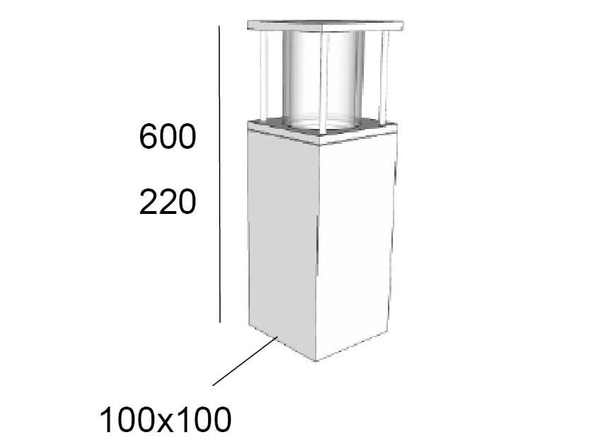 Алюминиевый светодиодный световой столб BEL-LIGHTING Poeme ARCH-00116770 - Вид №2