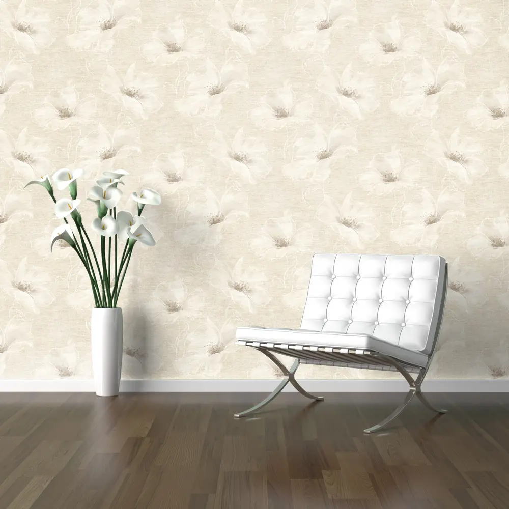 Обои флизелиновые Fleur бежевые 1.06x10 м 37001 SOLO STLM-2088396 - Вид №2