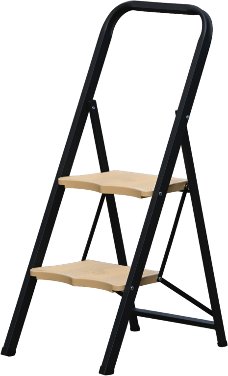 Стремянка c широкими пластиковыми ступенями MKP 802