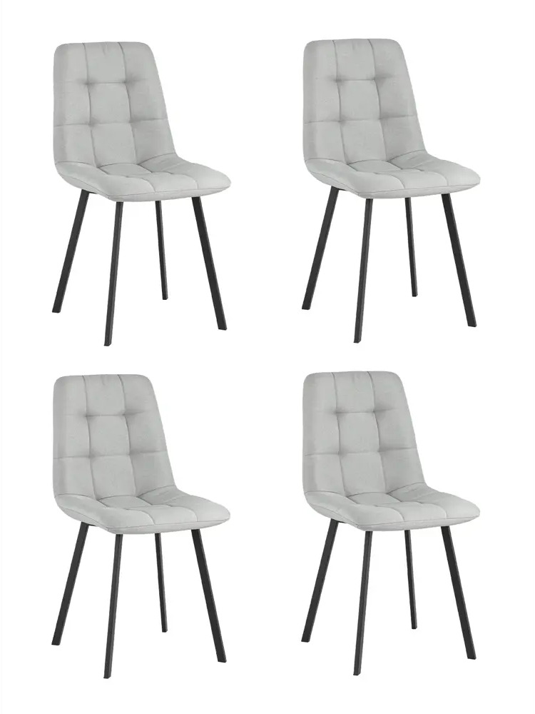90395720 Стул кухонный Стул груп Chilly 86x56x45 см рогожка цвет светло-серый OS-2011 1009-34 Box STLM-0860075
