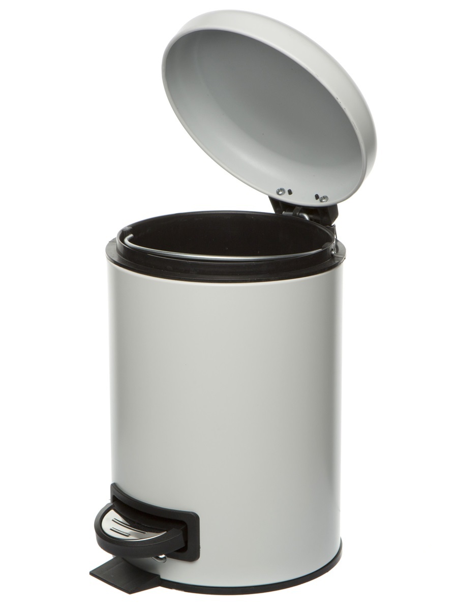 Вёдра с педалью и крышкой Pavo 3L White NAVAKO 11533 - Вид №1