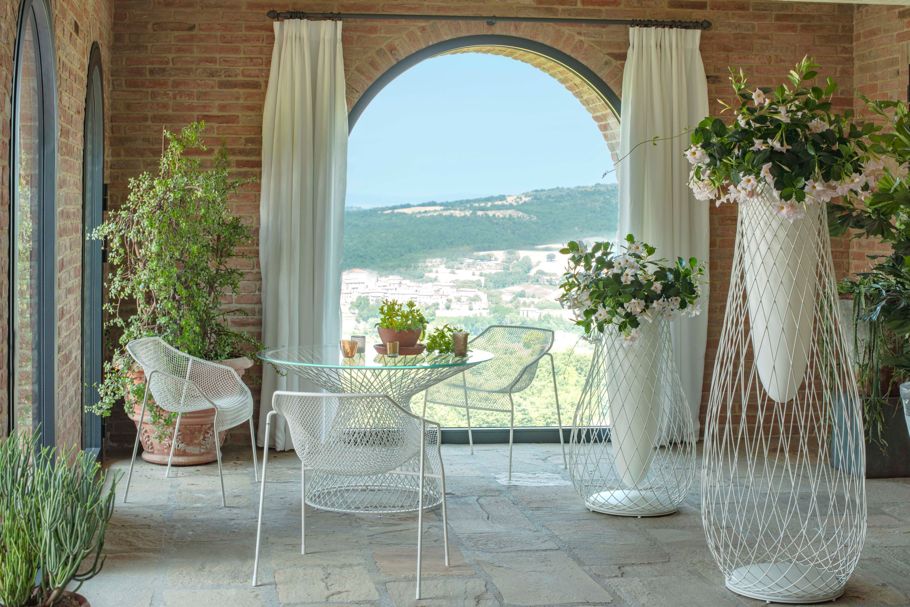 Круглый стальной и хрустальный садовый стол emu Heaven ARCH-00112747 - Вид №3