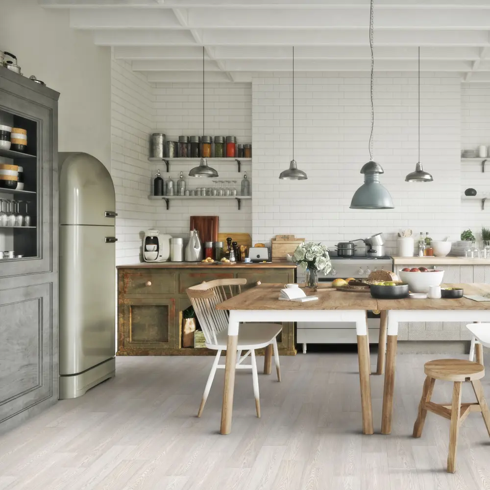 Santreyd Ла-Манш Дуб белый — линолеум с текстурой натурального дерева 82877937 STLM-0037385