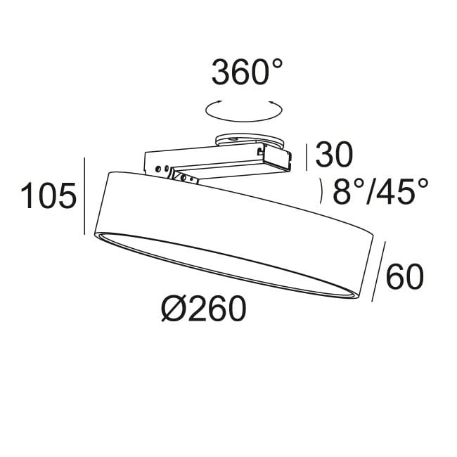 Регулируемый светодиодный потолочный светильник Deltalight Supernova XS ARCH-00143699 - Вид №13