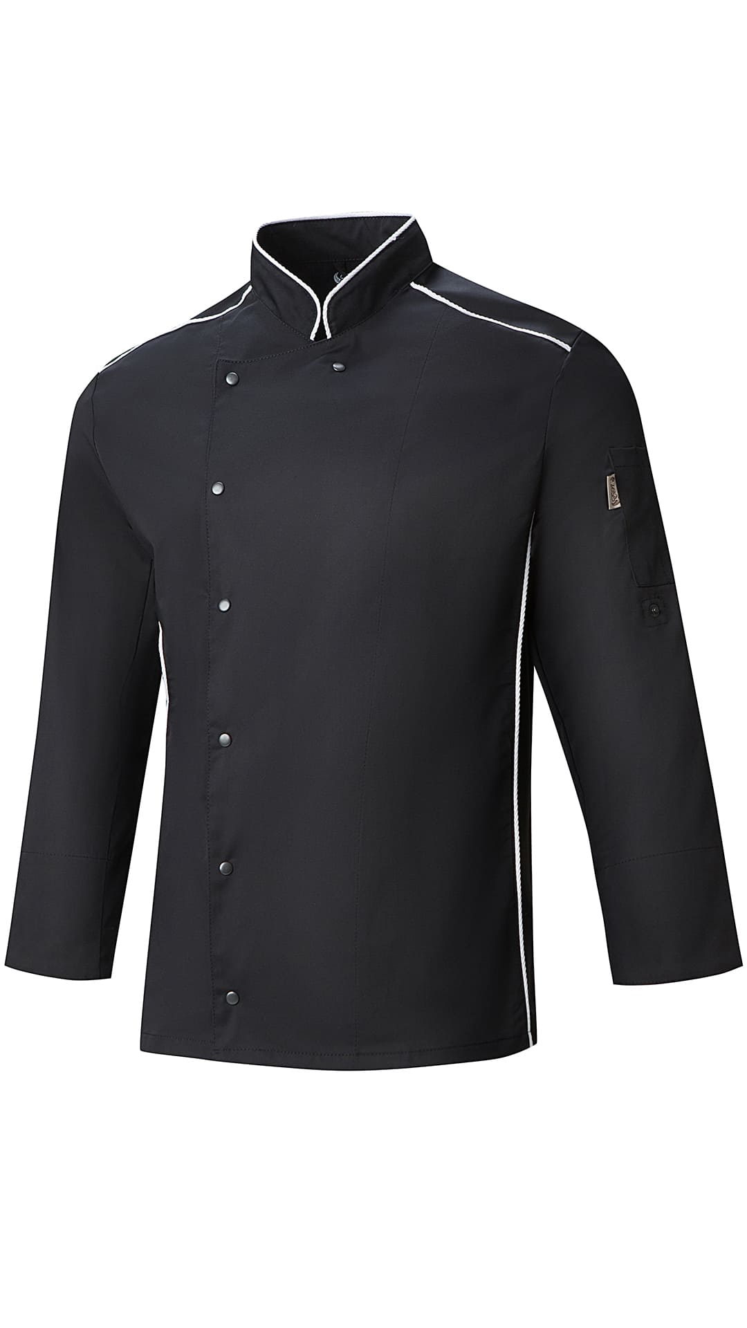62605 Китель поварской black (черный) RICON  Повар  размер 48 (M) 