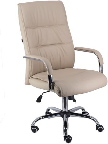 90258797 Офисное кресло экокожа цвет бежевый EC-333A PU Beige STLM-0152869 EVERPROF
