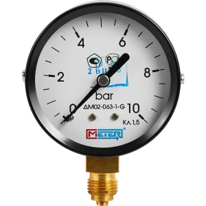 Манометр радиальный Метер 63 мм 10 бар 1/4"