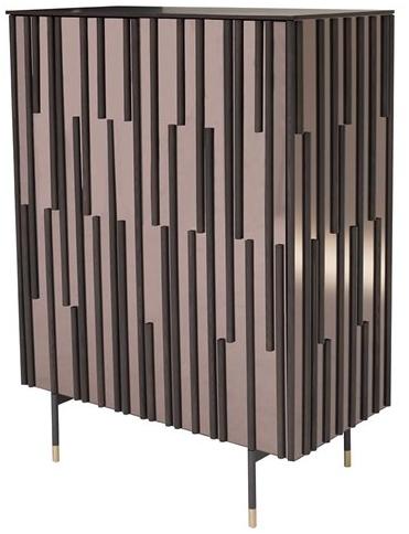 Tonin Casa Комод из дерева и стекла с распашными дверцами Drops T8625 - Вид №1