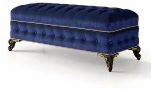 Carpanese Home Стеганая бархатная скамья Heritage 6583