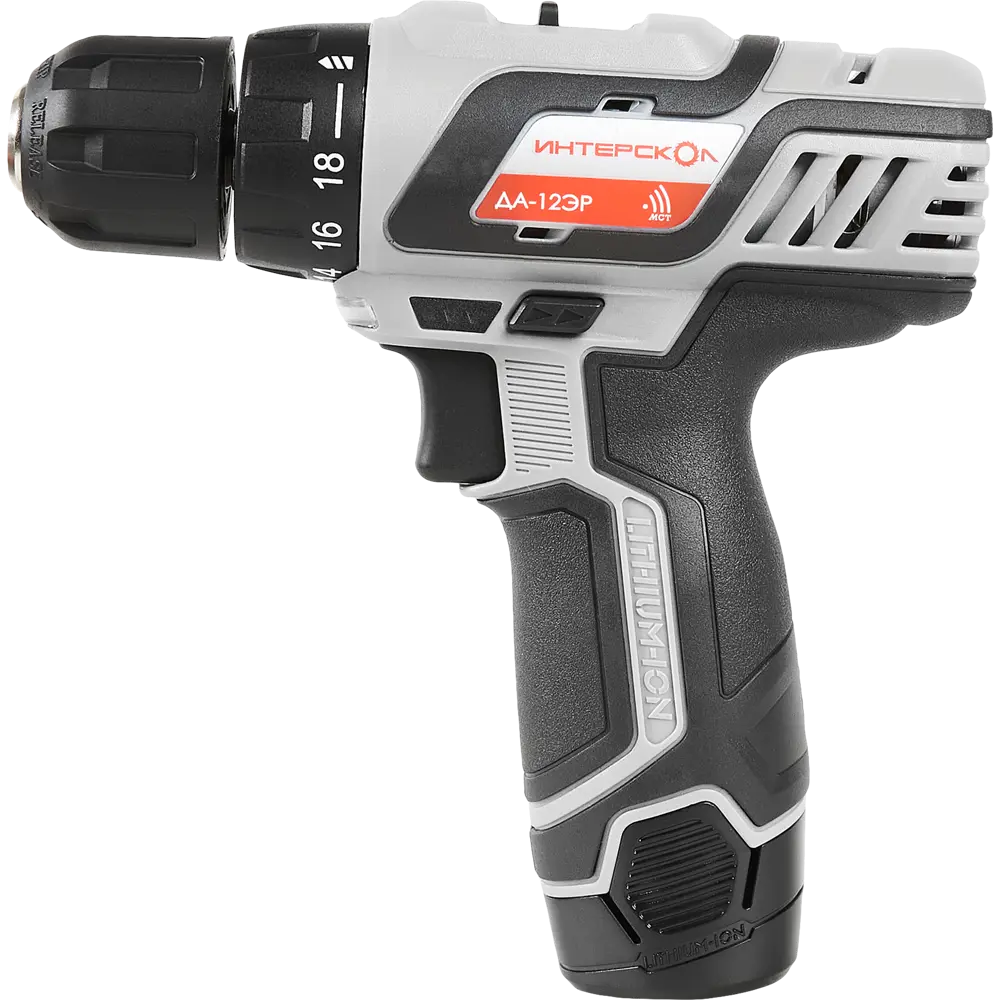 Аккумуляторный шуруповерт Интерскол ДА-12ЭР с двумя батареями 84329712 STLM-0048460 - Вид №1