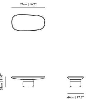 moooi Низкий прямоугольный керамический журнальный столик Obon sun-id-1481846 - Вид №4
