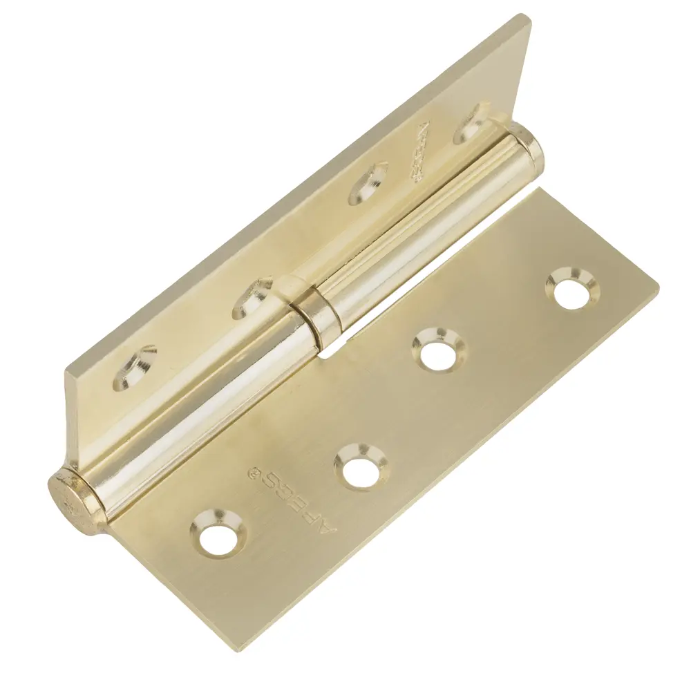 Петля левая Apecs 100x70x3 мм сталь цвет матовое золото STLM-2022801 - Вид №1