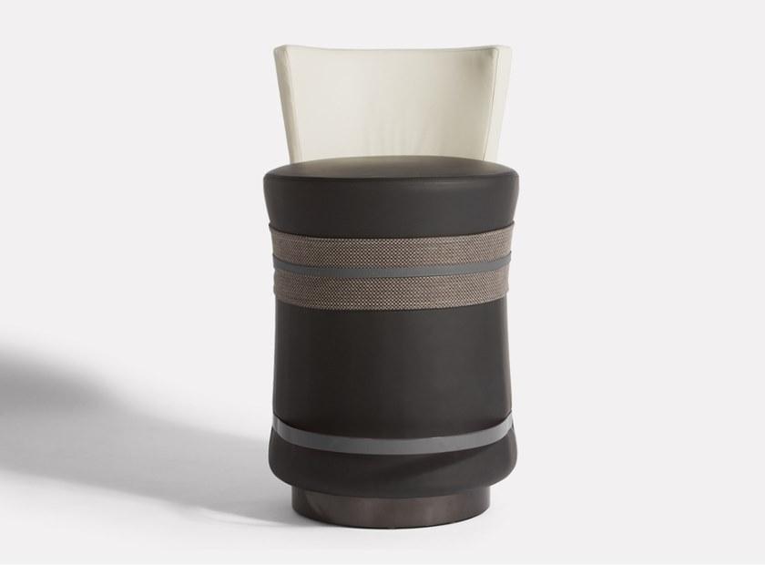 MORADA Высокий кожаный табурет с подставкой для ног Fascetta Fascetta bs - Вид №1