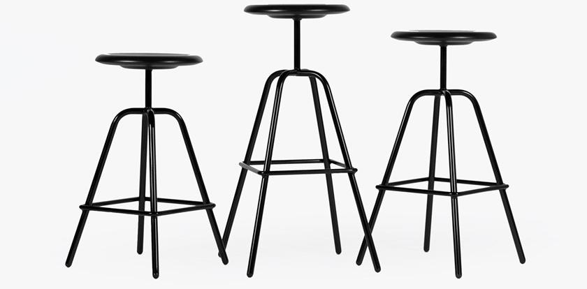 Atelier Haußmann Высокий табурет из стали и дерева sun-id-1400560 - Вид №6