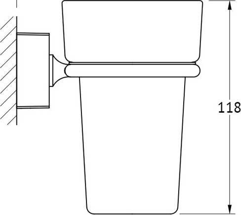 ESP 006 Держатель со стаканом FBS Esperado - Вид №1