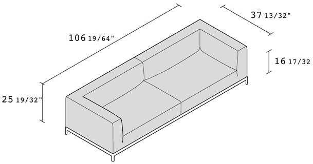 Alias 3-х местный тканевый диван Aluzen soft P33 - Вид №4