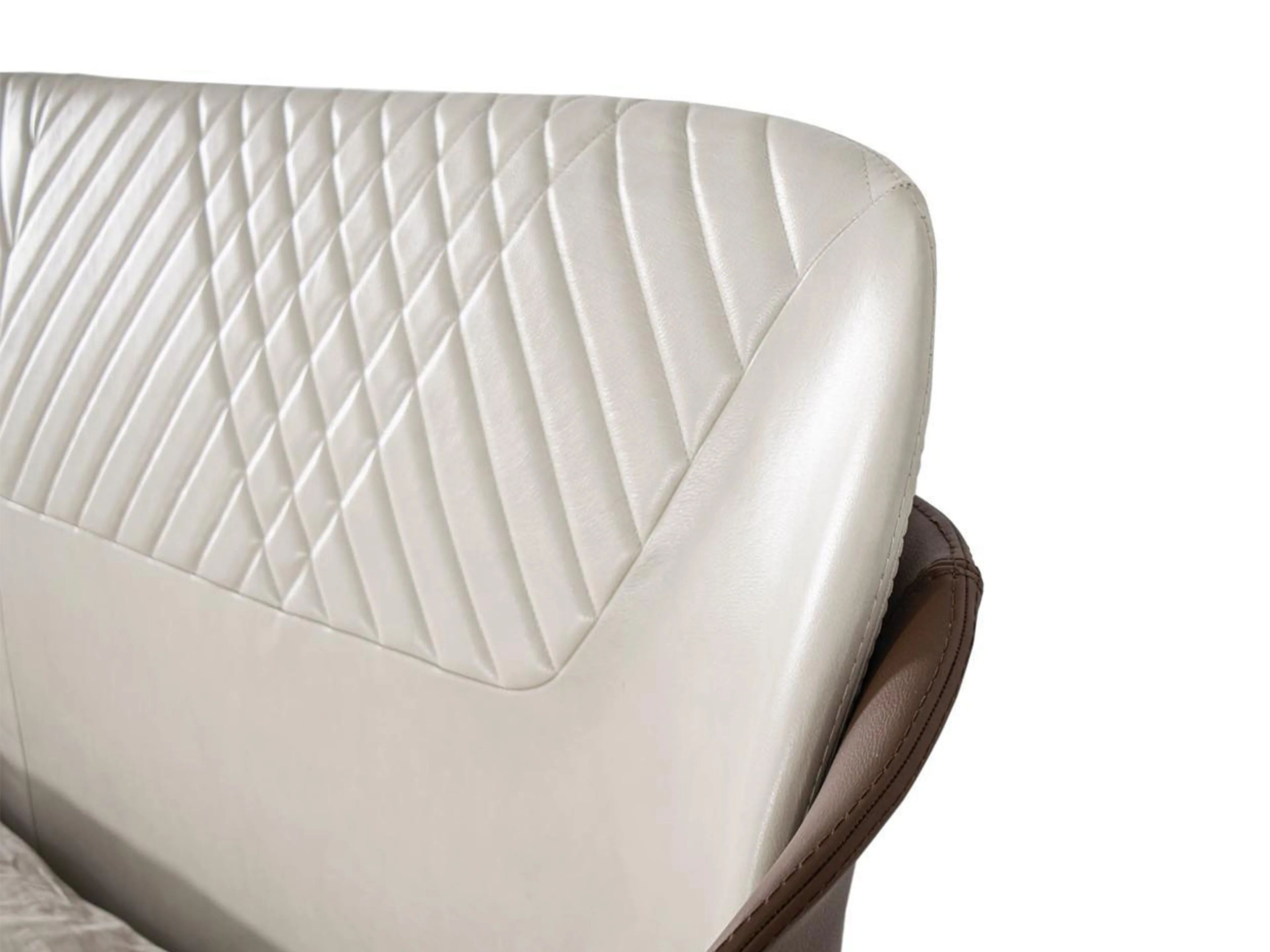 Кожаная двуспальная кровать с мягким изголовьем ABLE Амур ARCH-00066659 - Вид №3