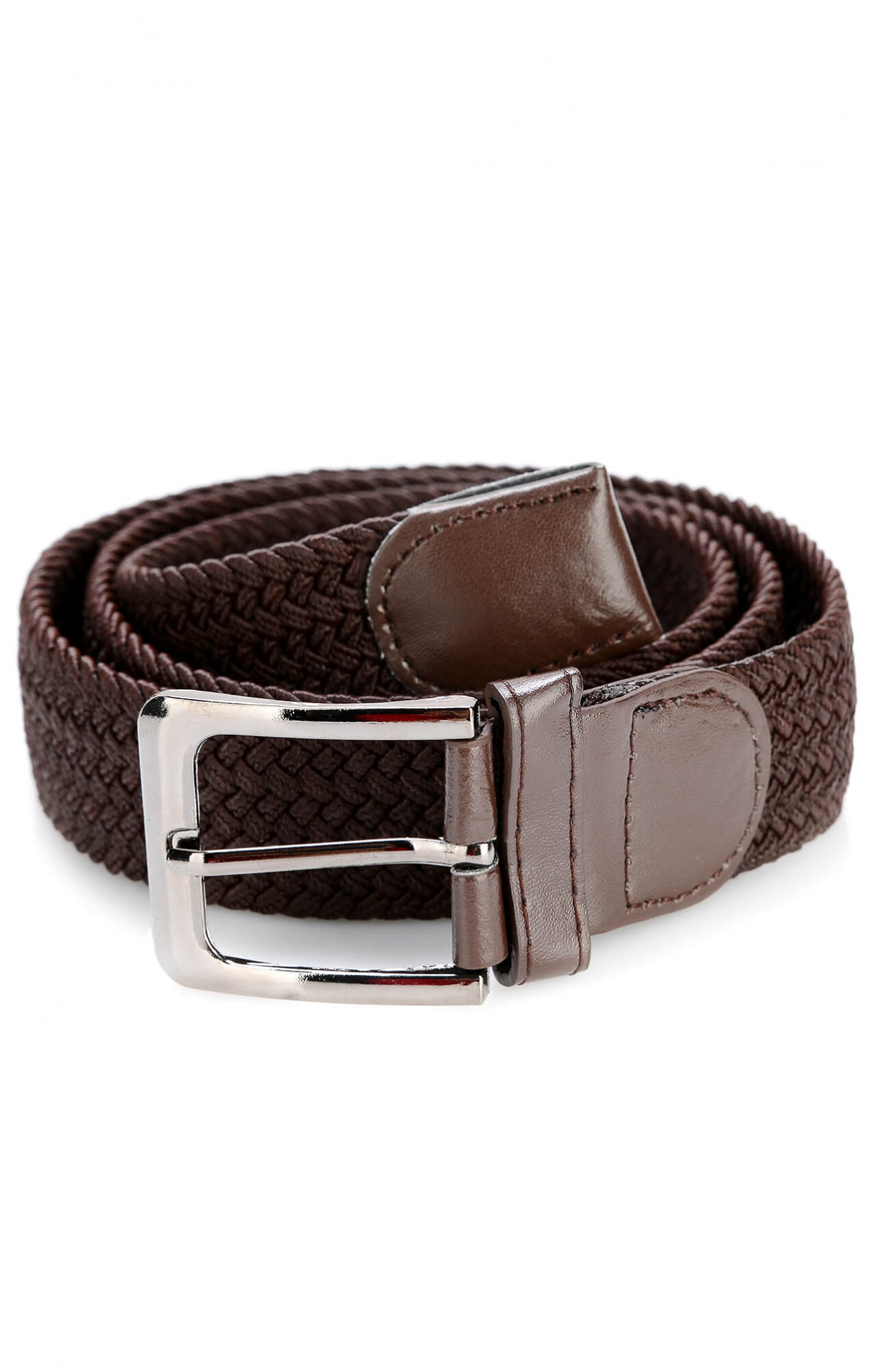 60363 Ремень плетёный цвет chocolate (тёмно-коричневый)  Одежда для официантов  размер Спецодежда 