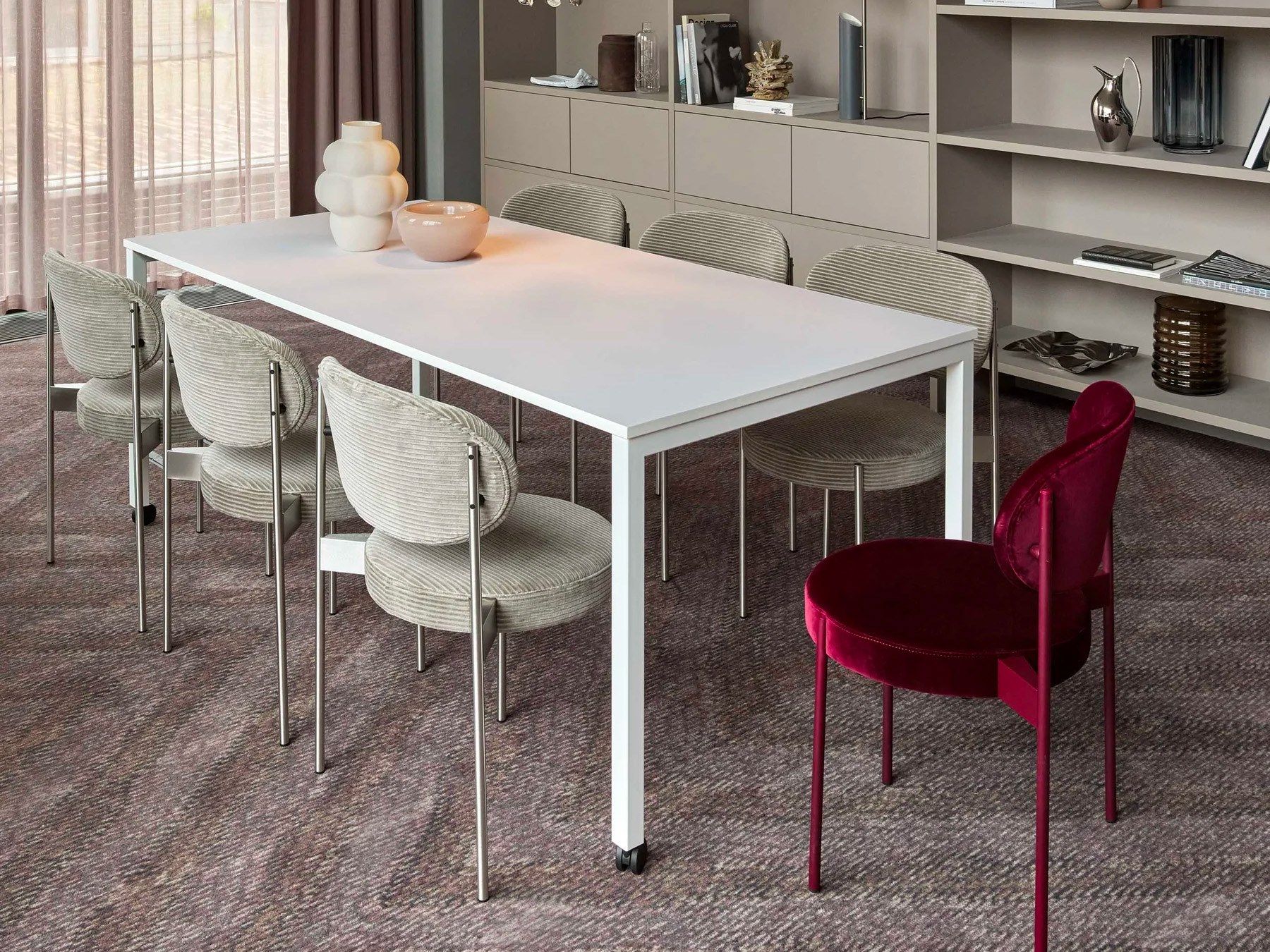 Прямоугольный выдвижной стол с колесами VERPAN Panton ARCH-00092622 - Вид №3