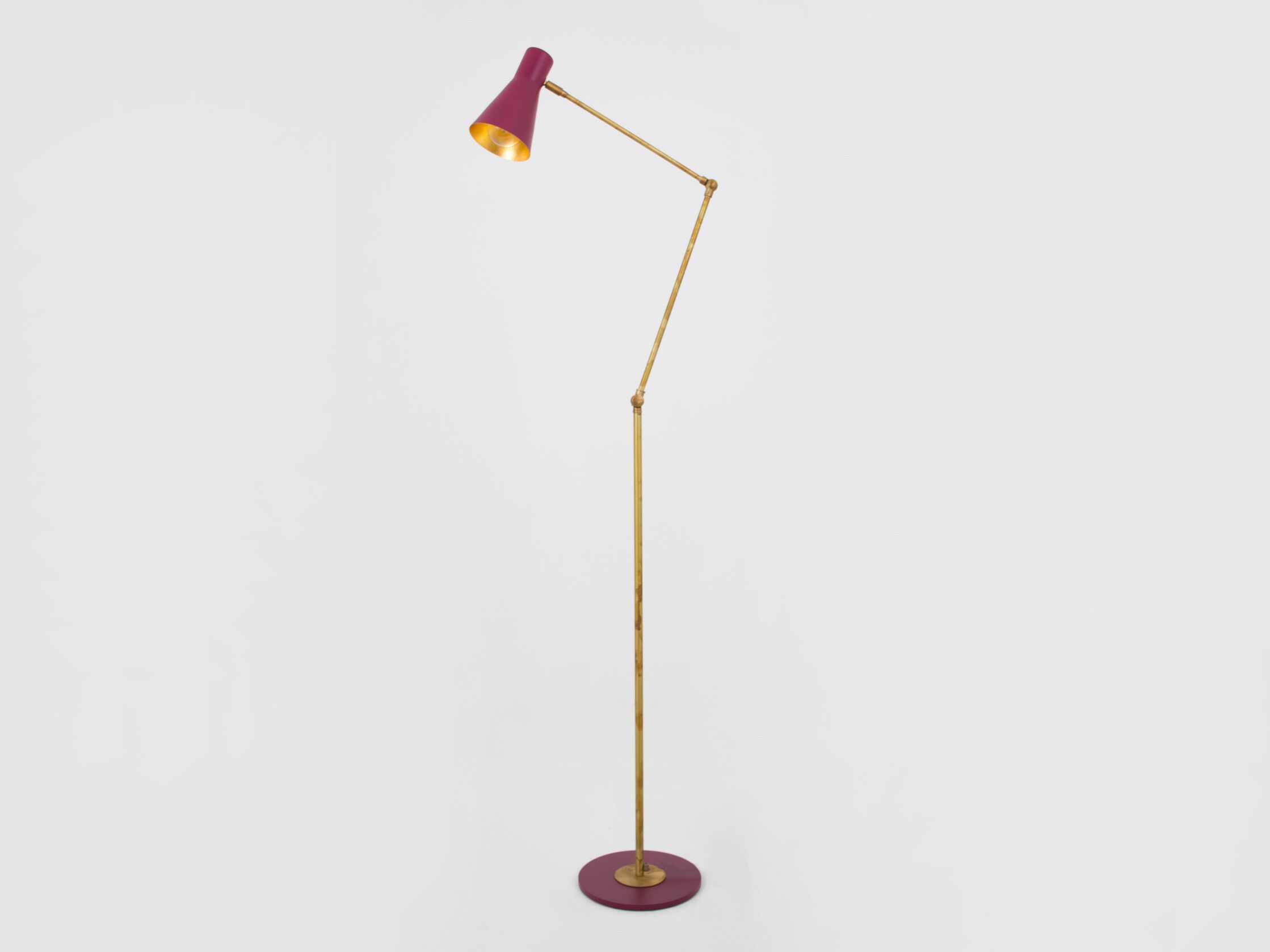 Регулируемая латунная напольная лампа BRG ILLUMINAZIONE Вик ARCH-00131438