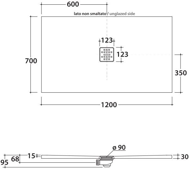 Ceramica Globo Поддон керамический прямоугольный Docciatre sun-id-1348815 - Вид №13