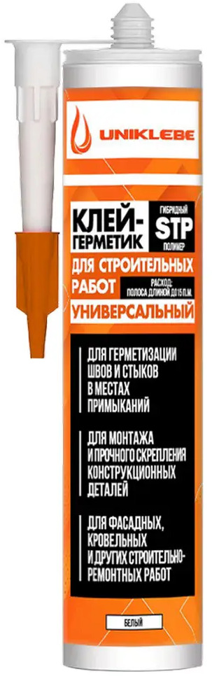 91616277 Клей-герметик Uniklebe 412 Stpe белый гибридный строительный 280 мл STLM-0856268