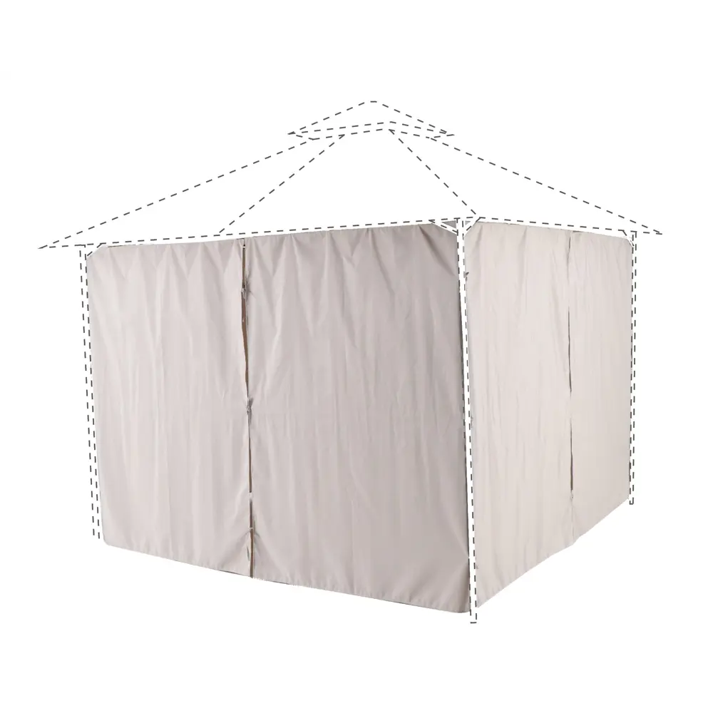 BEGINIA Oxis - Шторы для павильона бежевые с УФ-защитой 89395918 STLM-1572105