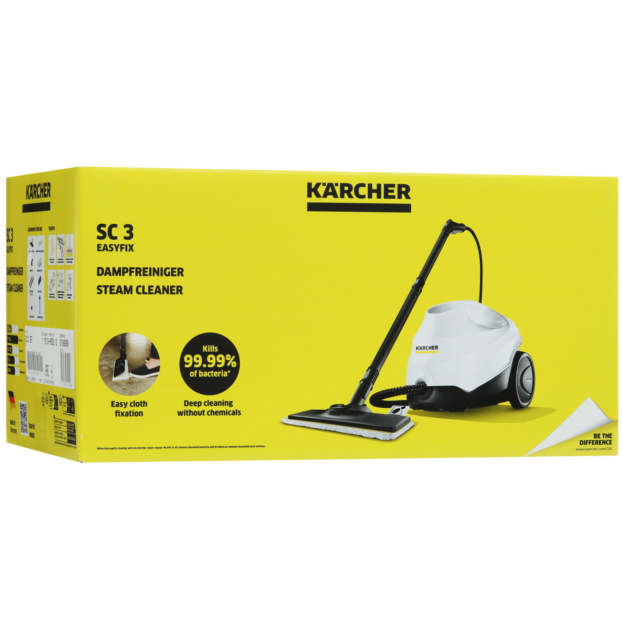 9067400 Пароочиститель Karcher SC 3 EasyFix белый STDN-0044696 - Вид №15