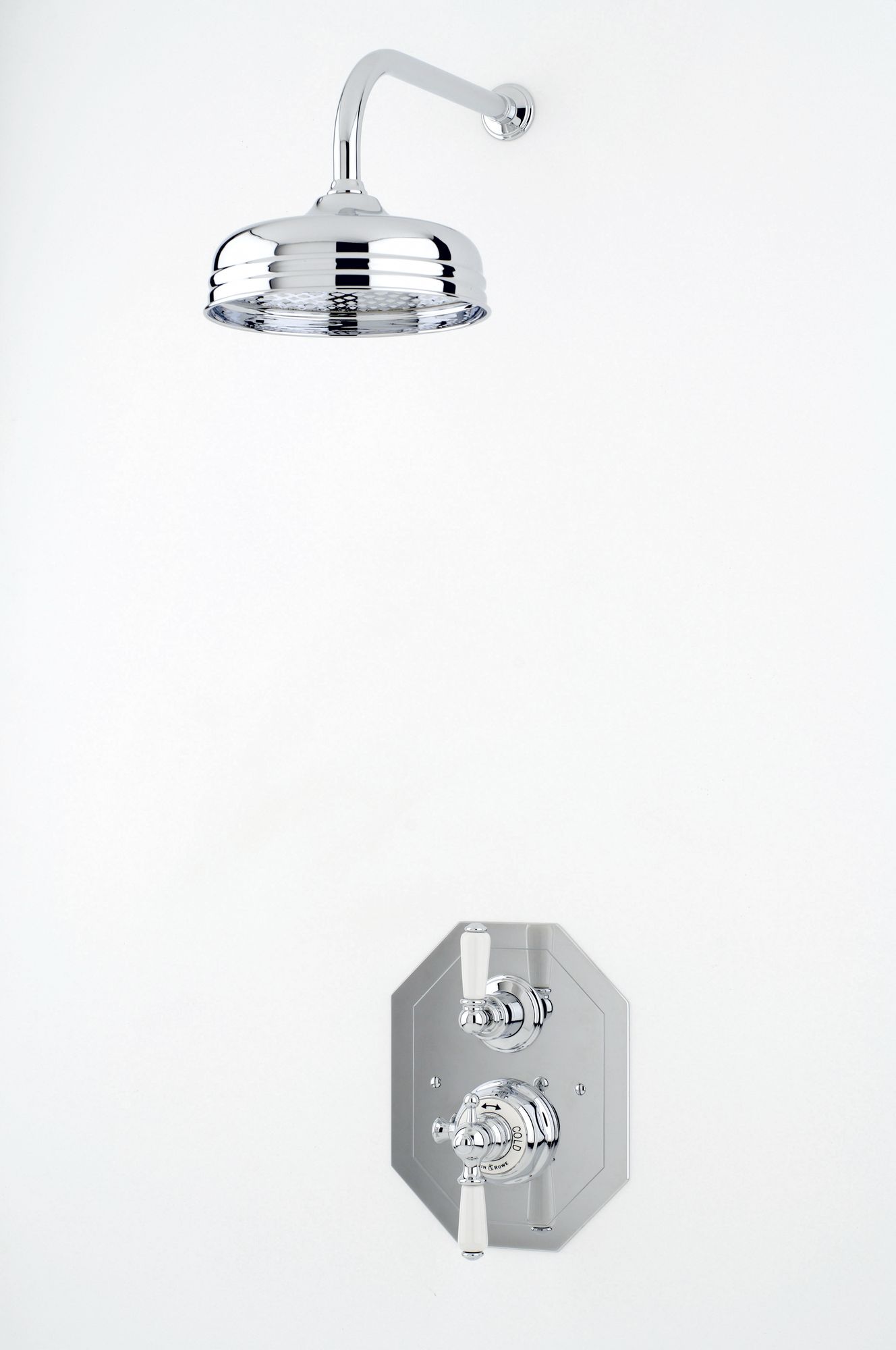 Traditional bathrooms Смеситель для душа с термостатом, фарфоровый рычаг РЫЧАГ Pr5555/ag  - Вид №5