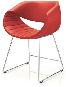 ZÜCO Кожаное кресло с салазками и подлокотниками Little perillo Pt 692