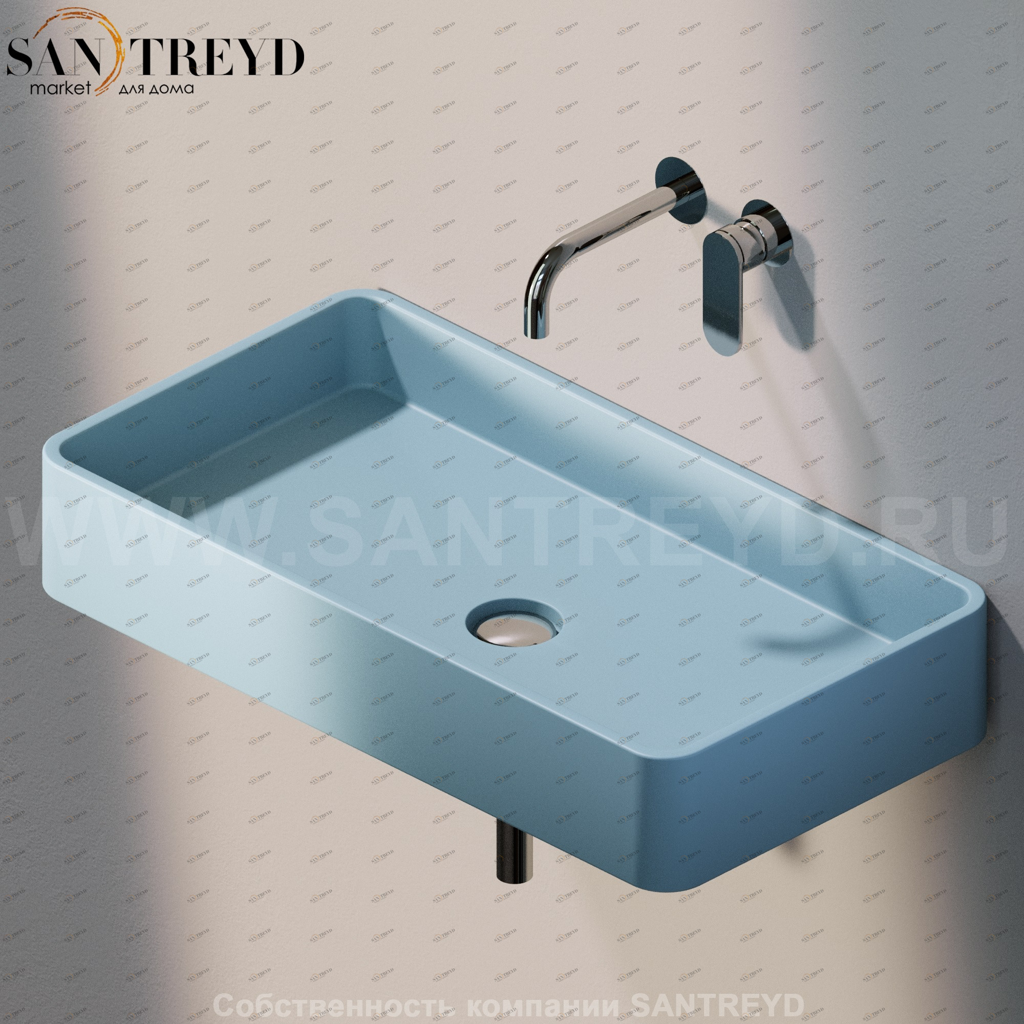 MWL755014 Подвесная раковина настенная прямоугольная Ceramica Flaminia Miniwash