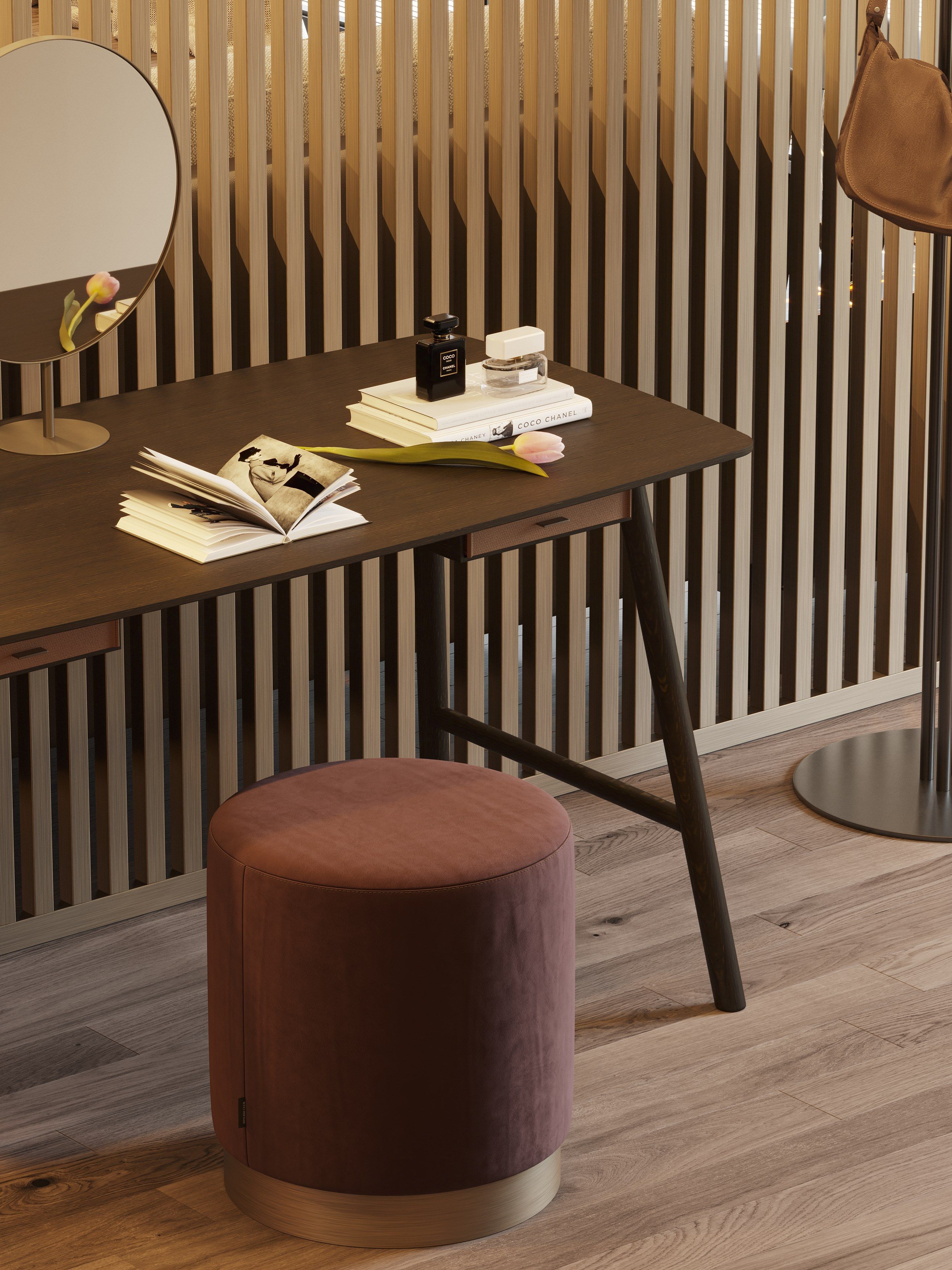 Круглый пуф из ткани Stylish Club Sublime ARCH-00137487 - Вид №7