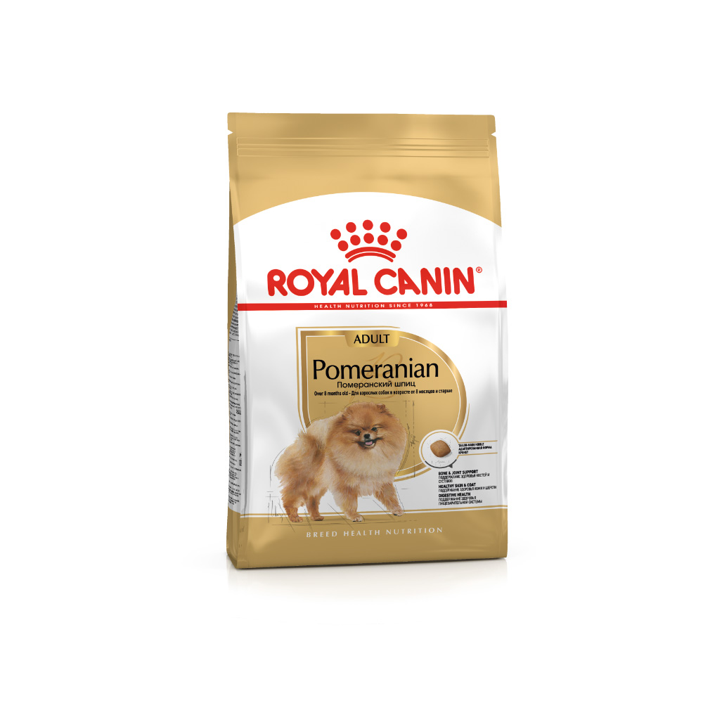 ПР0051753 Корм для собак Pomeranian для породы Померанский шпиц старше 8 месяцев сух.500г ROYAL CANIN 
