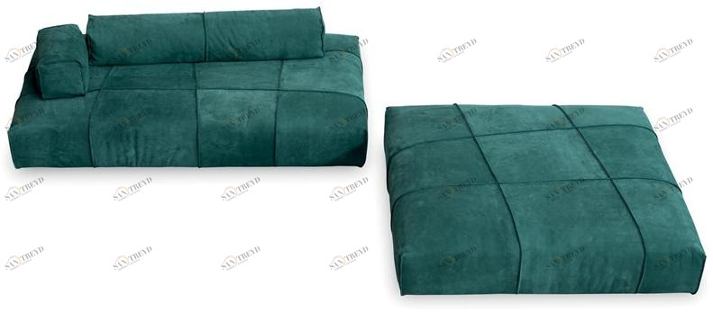 BAXTER Секционный модульный кожаный диван Panama bold sun-id-1427285