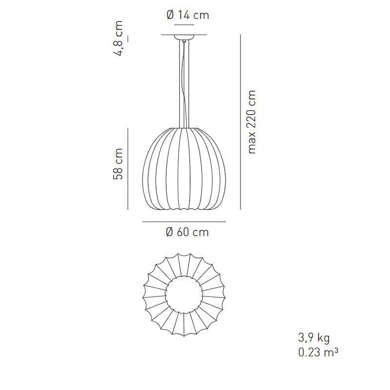 Axo Light MUSE SPMUSE60BCXXE27 подвес Santreyd 96223 - Вид №3