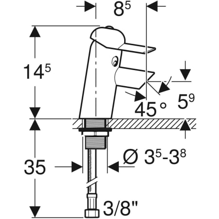 571600000 Geberit Bambini Waschtischarmatur Einhebelmischer, mehrfarbig Geberit  - Вид №2