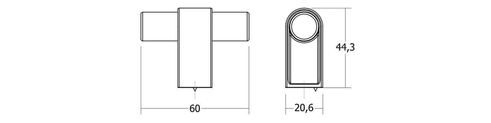 Алюминиевая ручка и Zamak Viefe Кейси ARCH-00139598 - Вид №3