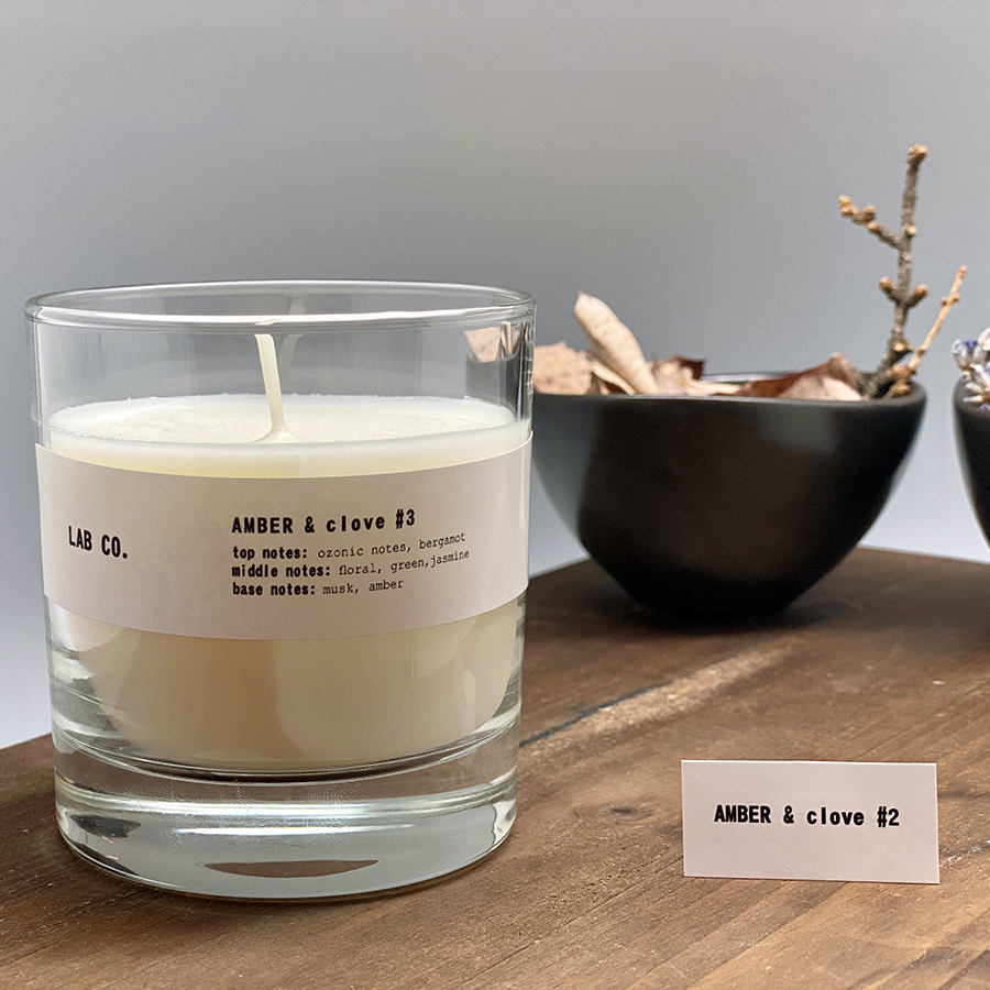 VV040GCLB Свеча ароматическая lab co, Амбра и гвоздика, 40 ч Ambientair  - Вид №1